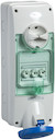 НАСТЕН РОЗ ДЕРЖ 63A 2PE 200-250V IP65