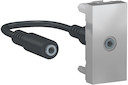 UNICA MODULAR розетка Minijack, 1 модуль, алюминий