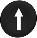 КОЛПАЧОК ТОЛКАТЕЛЯ ДЛЯ КНОПКИ 22ММ ЧЕРНЫЙ, ЗАПОДЛИЦО, ПЛАСТИК