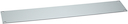 Панель-заглушка алюминий 19" 1U RAL7035