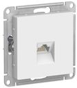 ATLASDESIGN РОЗЕТКА компьютерная RJ45, кат. 6A, механизм, БЕЛЫЙ