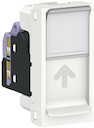 UNICA MODULAR розетка компьютерная, RJ45, одиночная, кат. 6 UTP, 1 модуль, белый