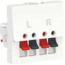 UNICA MODULAR АУДИОрозетка, 2 модуля, белый