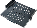 Полка 19" 2U выдвижн.перф. г250 RAL7035