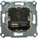MERTEN МЕХАНИЗМ USB-зарядки A+C, 2,4 A