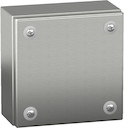КЛЕММНАЯ КОРОБКА ЦЕЛЬНОМЕТАЛЛИЧЕСКАЯ IP66 SBX 150x150x80 НЕРЖАВЕЮЩАЯ СТАЛЬ