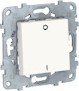 UNICA NEW выключатель двухполюсный, 1-клавишный, сх. 2, 16 AX, 250 В, белый