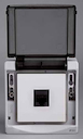 розетка RJ45, категория 6, FTP, о/у, в сборе, серый IP55