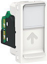 UNICA MODULAR розетка компьютерная, RJ45, одиночная, кат. 5е UTP, 1 модуль,белый