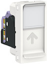 UNICA MODULAR розетка компьютерная, RJ45, одиночная, кат. 6 STP, 1 модуль, белый