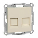 RJ11+RJ45 cat5e UTP, беж