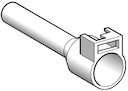 НАКОНЕЧНИК С ВОЗМОЖН КРЕПЛЕНИЯ ЯЗЫЧКА ДЛЯ МАРКИРОВКИ AR1SC03, СРЕДНИЙ,4ММ2 ОРАНЖ