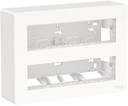 UNICA SYSTEM+ БЛОК открытой установки 2х4 АНТИБАКТЕРИАЛЬНЫЙ
