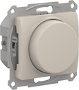 GLOSSA СВЕТОРЕГУЛЯТОР (диммер) повор-нажим, LED, RC, 315Вт, мех., МОЛОЧНЫЙ
