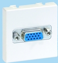 Розетка AV Connect (VGA, под рамку, с/у, белая)