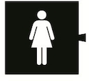 Simon 82 Световой фильтр-пиктограмма 82066 "WC женский"