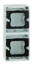 Коробка монтажная 2 поста 44 Aqua (вертикальная, накладная, IP55)