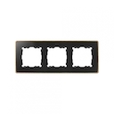 Simon 82 Detail Рамка, 3 поста, графит, основание дерево