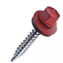 Саморез КР св. 4,8х35 RAL-3005 (винно-красный) (250 шт) - ведро Tech-Krep