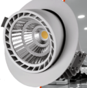 Светильник LED "ВАРТОН" Downlight поворотный круглый 40° 170*140 мм 30W 4000K 1/12