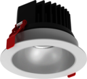Светодиодный светильник "ВАРТОН" DL-SPARK встраиваемый  25W 3000K 60° 150x105mm белый IP44 с матовым серебристым рефлектором