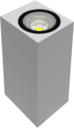 Светодиодный светильник"ВАРТОН" настенный WL-Cube IP54 10W 4000K угол 60° 80х150х65mm белый