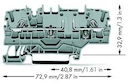 2-Leiter-Basisklemme. Doppelbrueckun