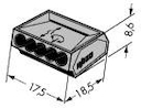 5-проводная клемма; серый; 0,75-1,5