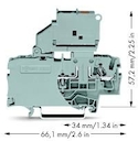 Клемма с размыкателем и держателем