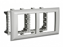 Рамка-суппорт Avanti для In-liner Front,  серебристый металлик, 4модуля