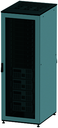 DKC Напольный шкаф 24U Ш800хГ800 две перфорированые двери, крыша укомплектована вводом и заглушками