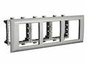 Рамка-суппорт Avanti для In-liner Front, серебристый металлик, 6модулей