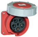 Розетка скрытой установки IP67 63A 3P+E 400V