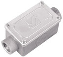 Коробка протяжная алюминиевая, 2 ввода 180⁰, М16х1,5 ,IP55, 118х51х42мм DKC