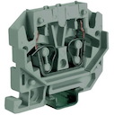 HPP.2(Ex)i, мини зажим, проходной 2,5 кв.мм синий