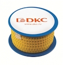 Колечки с черными знаками - на желтом фоне DKC