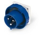 Вилка панельная прямая IP67 32А 2P+E 250В