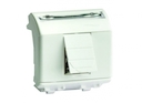 DKC Brava Белая Розетка компьютерная RJ45 2-ая кат.5Е экранированная (8P8C, Hyperline, Dual IDC: 110&Krone)