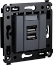 USB зарядное устройство в стену, Avanti, Закаленная сталь