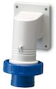 Вилка панельная с наклоном IP67 32А 2P+E 250В