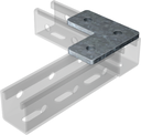 Пластина соединительная L-обр., длина 90х90 мм, 3отв., INOX 304