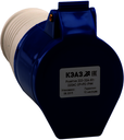 Розетка кабельная 213-16А-6h-220AC-2P+PE-IP44