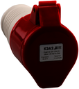Розетка кабельная 215-16А-6h-380AC-3P+PE+N-IP44
