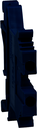 Клемма проходная OptiClip TB-2,5-I-BU-24A-(0,5-4)-синий