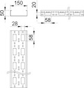Мини-канал 150х50 L3000 сталь 1.5мм AZK 150 FT OBO 6075325