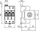 Устройство защиты от импульсных перенапр. УЗИП 150В SurgeController V20-2+NPE+FS-150 2 пол. OBO 5095322