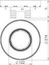 Рамка кассетная RKFRN2 ном. размер UZD3 R4 d215мм VS20 сталь OBO 7409442