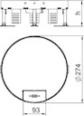 Рамка кассетная RKS2 ном. размер R7 d275мм M20 латунь OBO 7409262