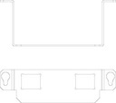 Пластина монтажная для лючка GE2.15 тип C MTGE2 15 2C сталь OBO 7407596