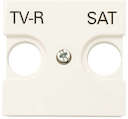 Накладка для TV-R-SAT розетки 2мод. Zenit шампань ABB 2CLA225010N1901